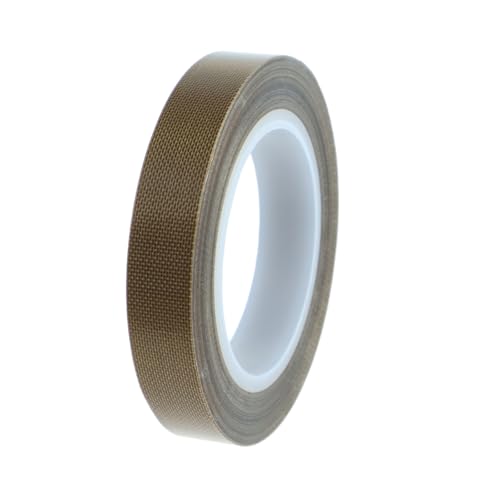 lafomukea Teflonband Selbstklebend, Hitzebeständiges Klebeband, Gewebeband Braun Hochtemperaturband, Geeignet für Fast Alle Vakuumierer Modelle und für Industriellere Zwecke (10 mm x 10 m) von lafomukea