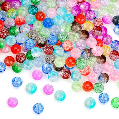 1200 Stück Geknackt Glasperlen für Armbänder mit Schachteln, Farbige Glasperlen Set, 8mm Beads for Bracelets, Glasperlen für Armbänder, Halsketten, Handgefertigtes Kunsthandwerk 1200 Stück Geknackt Glasperlen für Armbänder mit Schachteln, Farbige Glasperlen Set, 8mm Beads for Bracelets, Glasperlen für Armbänder, Halsketten, Handgefertigtes Kunsthandwerk von lahnao