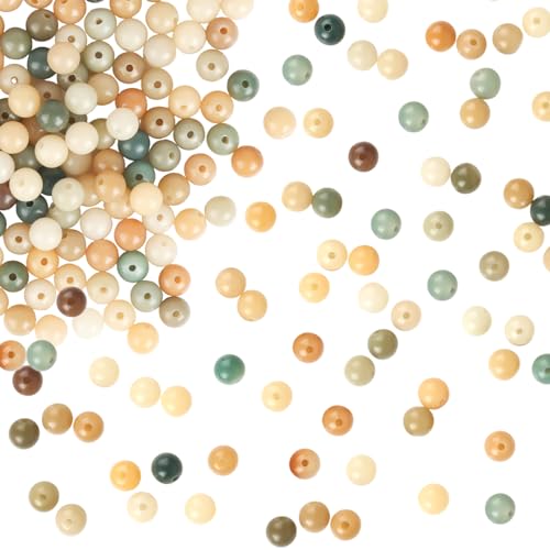 lahnao 140 Stück 10mm Natürliche Amazonit Perlen, Runde Perlen für Armbänder mit Loch, Edelstein Perlen mit Aufbewahrungsbox, Naturstein Perlen für DIY Armband Halskette Schmuckherstellung von lahnao