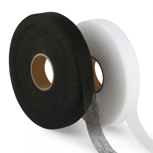 lahnao 200m Saumband zum Aufbügeln, 2 Stück 2cm Breites Bügelband für Vorhänge, Weiß/Schwarzes Bügelband, Bügelsaumband für Hosen, Gardinen und Andere Stoffe lahnao 200m Saumband zum Aufbügeln, 2 Stück 2cm Breites Bügelband für Vorhänge, Weiß/Schwarzes Bügelband, Bügelsaumband für Hosen, Gardinen und Andere Stoffe von lahnao