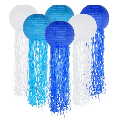 Papierlaterne Laterne Deko,6 Stück Quallen Papierlaternen Ozean Lampions Lampenschirm Meerjungfrau Geburtstag Deko,Ozean Thema Party Lieferungen für Kinder Thema Party Hochzeiten Geburtstag Zimmerdeko Papierlaterne Laterne Deko,6 Stück Quallen Papierlaternen Ozean Lampions Lampenschirm Meerjungfrau Geburtstag Deko,Ozean Thema Party Lieferungen für Kinder Thema Party Hochzeiten Geburtstag Zimmerdeko von lakigoes