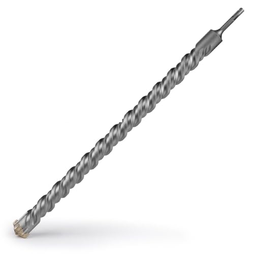 LALAGO 40x600mm SDS Plus Bohrer, Steinbohrer Stahlbeton Lang, Profi Holzspalter Bohrer mit 4 Hartmetall Schneiden und Vierschneidig Doppelwendel, Hammerbohrer, Schlagbohrer für Naturstein Ziegelmauer LALAGO 40x600mm SDS Plus Bohrer, Steinbohrer Stahlbeton Lang, Profi Holzspalter Bohrer mit 4 Hartmetall Schneiden und Vierschneidig Doppelwendel, Hammerbohrer, Schlagbohrer für Naturstein Ziegelmauer von lalago
