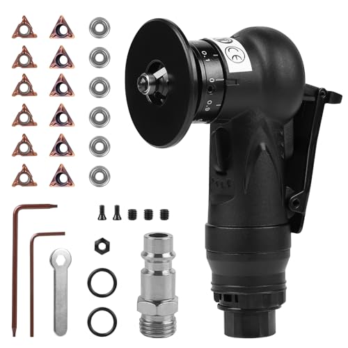 LALAGO Mini Luftfasenwerkzeug, Handheld 2-in-1 Pneumatische Anfasmaschine mit 6C&6R-Winkelklingen, 45° Kantenfräse Fasenmaschine mit 1/4 Zoll Lufteinlass für Metalltrimmen und Trimmen Fase Entgraten LALAGO Mini Luftfasenwerkzeug, Handheld 2-in-1 Pneumatische Anfasmaschine mit 6C&6R-Winkelklingen, 45° Kantenfräse Fasenmaschine mit 1/4 Zoll Lufteinlass für Metalltrimmen und Trimmen Fase Entgraten von lalago