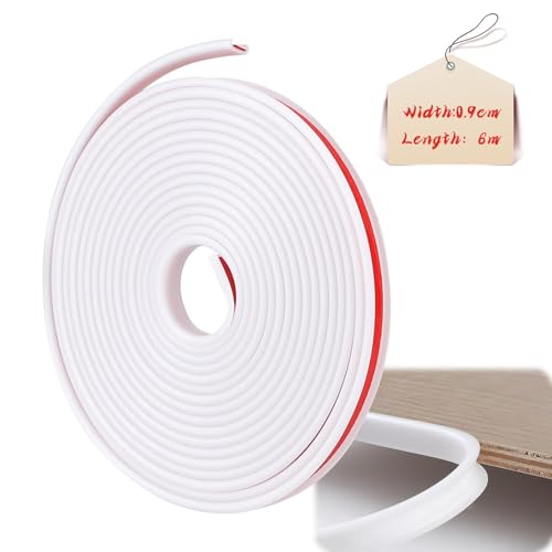 LALAGO U-Form Selbstklebend Möbelkantenband, Kantenumleimer selbstklebend, Möbelkantenband, Flexible TPE Faltbarer Kantenschutz, U-Förmig TPE Kantenband für Wand Ecken Kommoden Möbel (Weiß, 9mmx6m) LALAGO U-Form Selbstklebend Möbelkantenband, Kantenumleimer selbstklebend, Möbelkantenband, Flexible TPE Faltbarer Kantenschutz, U-Förmig TPE Kantenband für Wand Ecken Kommoden Möbel (Weiß, 9mmx6m) von lalago