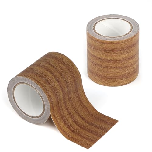 lalago Holzoptik Klebeband, 2 Rolle 5,7 cm x 4,57 m Realistische Holzmaserung Reparatur, Selbstklebend Holzmaserung Panzertape, Kratzer Reparatur für Weichsockelleiste, Türen, Wände, Möbel (Braun) lalago Holzoptik Klebeband, 2 Rolle 5,7 cm x 4,57 m Realistische Holzmaserung Reparatur, Selbstklebend Holzmaserung Panzertape, Kratzer Reparatur für Weichsockelleiste, Türen, Wände, Möbel (Braun) von lalago