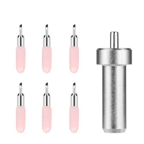 lalago Schneidklingen für Cricut Joy mit Halter, 6 Stück 45 Grad Schneideplotter-Klingen, Schneidklingen mit Halter für Cricut Joy, Cricut Joy Ersatzklinge, Cricut Joy Replacement Blades lalago Schneidklingen für Cricut Joy mit Halter, 6 Stück 45 Grad Schneideplotter-Klingen, Schneidklingen mit Halter für Cricut Joy, Cricut Joy Ersatzklinge, Cricut Joy Replacement Blades von lalago