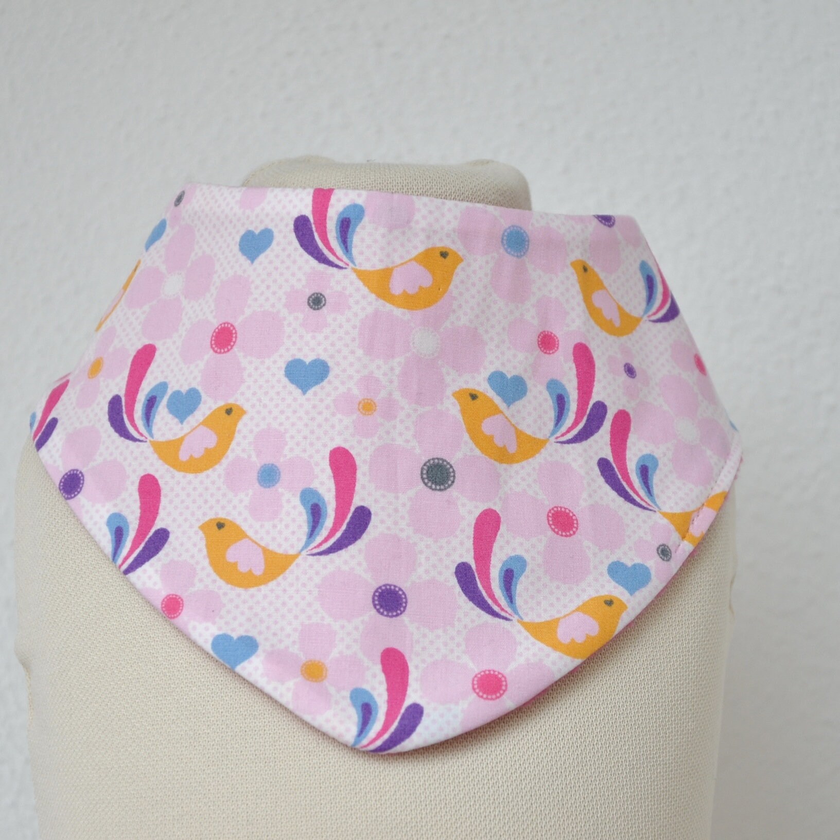 Baby Lätzchen | Mädchen 0-3 Jahre Vögelchen Lila Rosa Fleece Jersey Sabberlatz Halstuch Bib Baby Lätzchen | Mädchen 0-3 Jahre Vögelchen Lila Rosa Fleece Jersey Sabberlatz Halstuch Bib von lamaika
