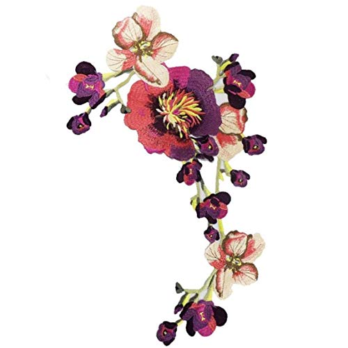 Applikationen Rose Blumenmuster Stickerei-blumen-patches Diy Kleidung Dekor Raffinierte High Density Mehrschichtige Stickerei von Lankater