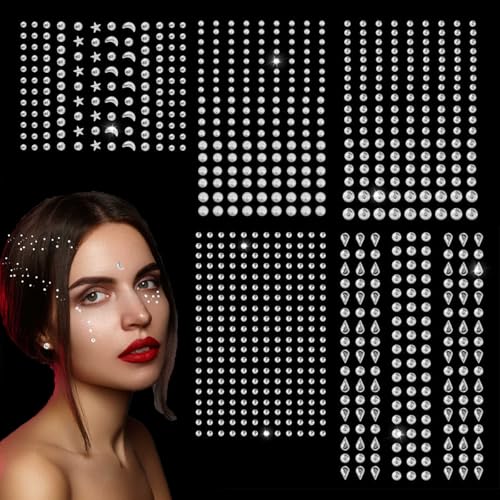 847 Stück Glitzersteine Aufkleber, Zum Dekorieren Von Gesicht, Schmucksteine Aufkleber, Klebesteine Zum Basteln Für Gesicht/Nägel/Haare/Make-Up/Festival/Karneval/Halloween/Weihnachts Dekoration. 847 Stück Glitzersteine Aufkleber, Zum Dekorieren Von Gesicht, Schmucksteine Aufkleber, Klebesteine Zum Basteln Für Gesicht/Nägel/Haare/Make-Up/Festival/Karneval/Halloween/Weihnachts Dekoration. von laoxiangji