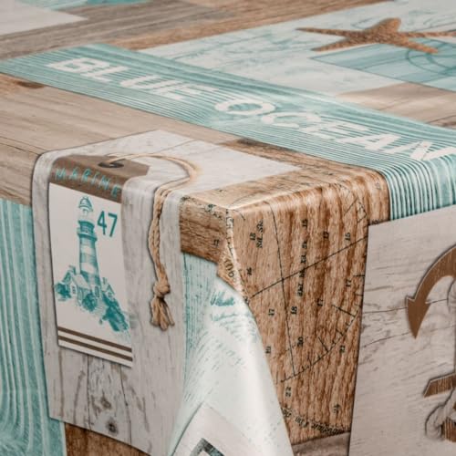 Wachstuch-Tischdecke Wachstischdecke Tischwäsche Abwaschbar Wachstuchdecke G11, Muster:Anker Boot Ozean Maritim, Größe:140x1000 Wachstuch-Tischdecke Wachstischdecke Tischwäsche Abwaschbar Wachstuchdecke G11, Muster:Anker Boot Ozean Maritim, Größe:140x1000 von laro