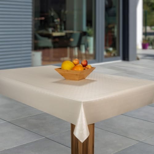 Wachstuch-Tischdecke Wachstischdecke Tischwäsche Abwaschbar Wachstuchdecke G11, Muster:Creme beige Glanz, Größe:140x280 Wachstuch-Tischdecke Wachstischdecke Tischwäsche Abwaschbar Wachstuchdecke G11, Muster:Creme beige Glanz, Größe:140x280 von laro