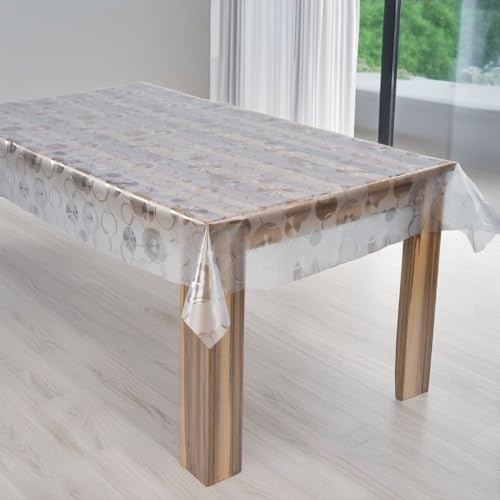 laro Premium Line 0,3mm weich transparente Tischdecke Folie Transparent Kreise Tischschutz Schutzfolie Abwaschbar PVC, Muster:Folie Transparent Kreise, Größe:110x200 laro Premium Line 0,3mm weich transparente Tischdecke Folie Transparent Kreise Tischschutz Schutzfolie Abwaschbar PVC, Muster:Folie Transparent Kreise, Größe:110x200 von laro