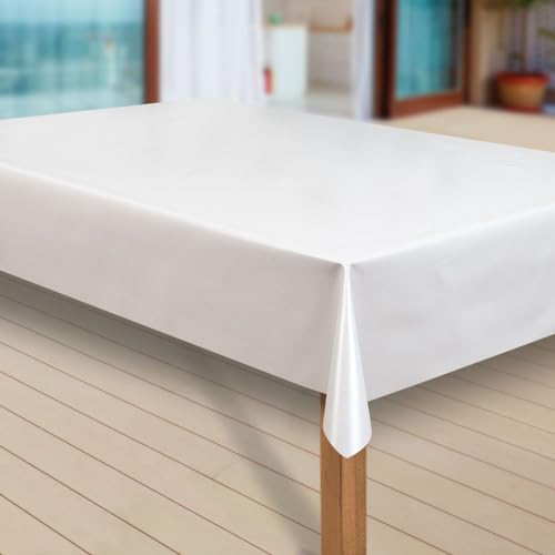 laro Wachstuch-Tischdecke Abwaschbar Garten-Tischdecke Wachstischdecke PVC Plastik-Tischdecken Eckig Meterware Wasserabweisend Abwischbar, Muster:Uni weiß, Größe:90x90 cm laro Wachstuch-Tischdecke Abwaschbar Garten-Tischdecke Wachstischdecke PVC Plastik-Tischdecken Eckig Meterware Wasserabweisend Abwischbar, Muster:Uni weiß, Größe:90x90 cm von laro