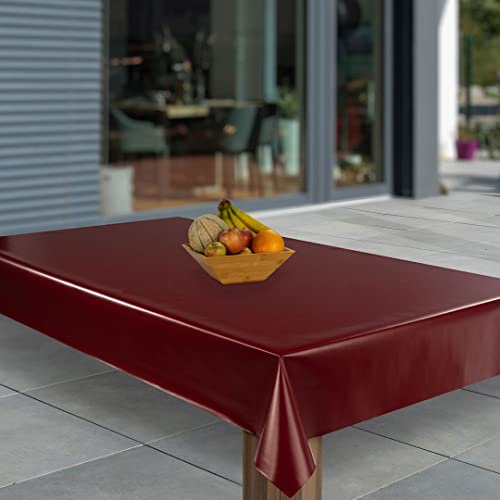 laro Wachstuch-Tischdecke Abwaschbar Garten-Tischdecke Wachstischdecke PVC Plastik-Tischdecken Eckig Meterware Wasserabweisend Abwischbar, Muster:Weinrot Hochglanz, Größe:130x180 laro Wachstuch-Tischdecke Abwaschbar Garten-Tischdecke Wachstischdecke PVC Plastik-Tischdecken Eckig Meterware Wasserabweisend Abwischbar, Muster:Weinrot Hochglanz, Größe:130x180 von laro
