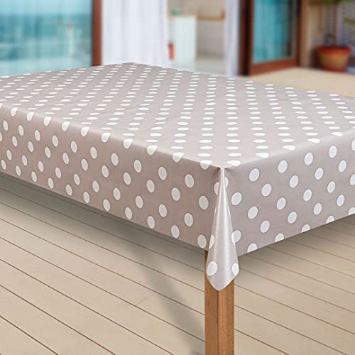 laro Wachstuch-Tischdecke Abwaschbar Garten-Tischdecke Wachstischdecke PVC Plastik-Tischdecken Eckig Meterware Wasserabweisend Abwischbar |43|, Muster:Punkte beige-grau, Größe:140x1000 laro Wachstuch-Tischdecke Abwaschbar Garten-Tischdecke Wachstischdecke PVC Plastik-Tischdecken Eckig Meterware Wasserabweisend Abwischbar |43|, Muster:Punkte beige-grau, Größe:140x1000 von laro