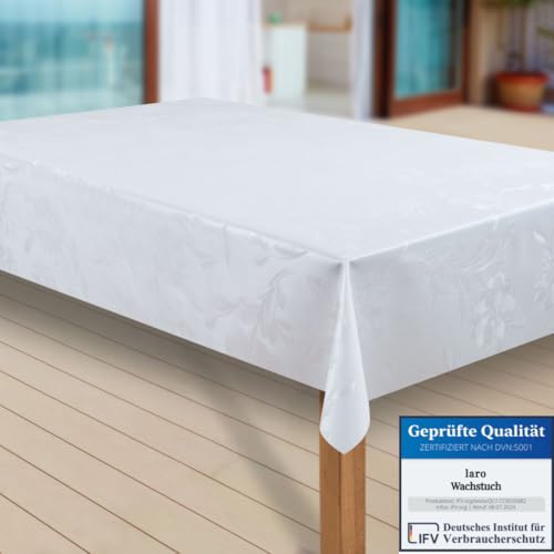 laro Wachstuch-Tischdecke Abwaschbar Garten-Tischdecke Wachstischdecke PVC Plastik-Tischdecken Eckig Meterware Wasserabweisend Abwischbar |73|, Muster:Dhalia Weiss, Größe:140x1000 laro Wachstuch-Tischdecke Abwaschbar Garten-Tischdecke Wachstischdecke PVC Plastik-Tischdecken Eckig Meterware Wasserabweisend Abwischbar |73|, Muster:Dhalia Weiss, Größe:140x1000 von laro