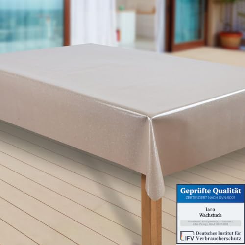 laro Wachstuch-Tischdecke Abwaschbar Garten-Tischdecke Wachstischdecke PVC Plastik-Tischdecken Eckig Meterware Wasserabweisend Abwischbar |81|, Muster:Elligent Glitter Beige, Größe:90x90 cm laro Wachstuch-Tischdecke Abwaschbar Garten-Tischdecke Wachstischdecke PVC Plastik-Tischdecken Eckig Meterware Wasserabweisend Abwischbar |81|, Muster:Elligent Glitter Beige, Größe:90x90 cm von laro