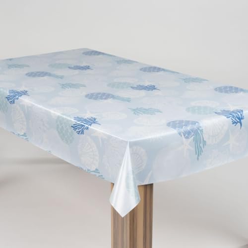 laro Wachstuch-Tischdecke Abwaschbar Garten-Tischdecke Wachstischdecke PVC Plastik-Tischdecken Eckig Meterware Wasserabweisend Abwischbar AS, Muster:Strand Muschel Koralle Blau, Größe:100x200 laro Wachstuch-Tischdecke Abwaschbar Garten-Tischdecke Wachstischdecke PVC Plastik-Tischdecken Eckig Meterware Wasserabweisend Abwischbar AS, Muster:Strand Muschel Koralle Blau, Größe:100x200 von laro