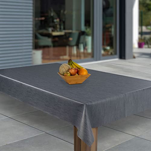 laro Wachstuch-Tischdecke Abwaschbar Garten-Tischdecke Wachstischdecke PVC Plastik-Tischdecken Eckig Meterware Wasserabweisend Abwischbar GAE, Muster:Grau Blau Leinenoptik, Größe:118x280 laro Wachstuch-Tischdecke Abwaschbar Garten-Tischdecke Wachstischdecke PVC Plastik-Tischdecken Eckig Meterware Wasserabweisend Abwischbar GAE, Muster:Grau Blau Leinenoptik, Größe:118x280 von laro