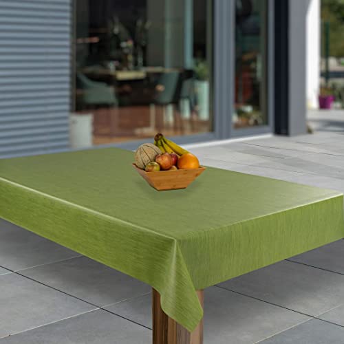 laro Wachstuch-Tischdecke Abwaschbar Garten-Tischdecke Wachstischdecke PVC Plastik-Tischdecken Eckig Meterware Wasserabweisend Abwischbar GAE, Muster:Grün Leinenoptik, Größe:110x260 laro Wachstuch-Tischdecke Abwaschbar Garten-Tischdecke Wachstischdecke PVC Plastik-Tischdecken Eckig Meterware Wasserabweisend Abwischbar GAE, Muster:Grün Leinenoptik, Größe:110x260 von laro