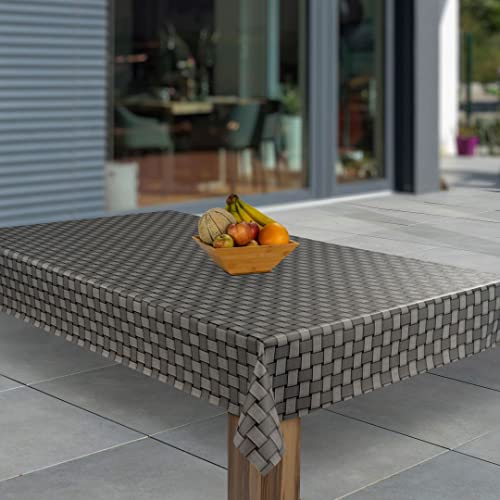 laro Wachstuch-Tischdecke Abwaschbar Garten-Tischdecke Wachstischdecke PVC Plastik-Tischdecken Eckig Meterware Wasserabweisend Abwischbar GAE, Muster:Raster Grau 3D, Größe:118x240 laro Wachstuch-Tischdecke Abwaschbar Garten-Tischdecke Wachstischdecke PVC Plastik-Tischdecken Eckig Meterware Wasserabweisend Abwischbar GAE, Muster:Raster Grau 3D, Größe:118x240 von laro