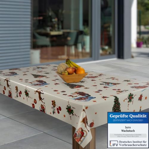 laro Wachstuch-Tischdecke Abwaschbar Wachstischdecke PVC Plastik-Tischdecken Eckig Meterware Abwischbar, Muster:Weihnachten Schneemann Geschenke Baum, Größe:110x140 laro Wachstuch-Tischdecke Abwaschbar Wachstischdecke PVC Plastik-Tischdecken Eckig Meterware Abwischbar, Muster:Weihnachten Schneemann Geschenke Baum, Größe:110x140 von laro