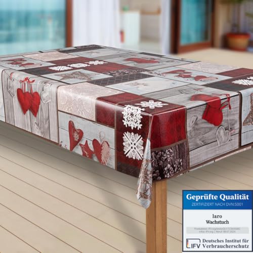 laro Wachstuch-Tischdecke Schneeflocke Weihnachten Weihnachts-Motive PVC Wachstischdecke Eckig Meterware Wasserabweisend Abwischbar 1088, Muster:Schneeflocken weinrot, Größe:118x160 cm laro Wachstuch-Tischdecke Schneeflocke Weihnachten Weihnachts-Motive PVC Wachstischdecke Eckig Meterware Wasserabweisend Abwischbar 1088, Muster:Schneeflocken weinrot, Größe:118x160 cm von laro