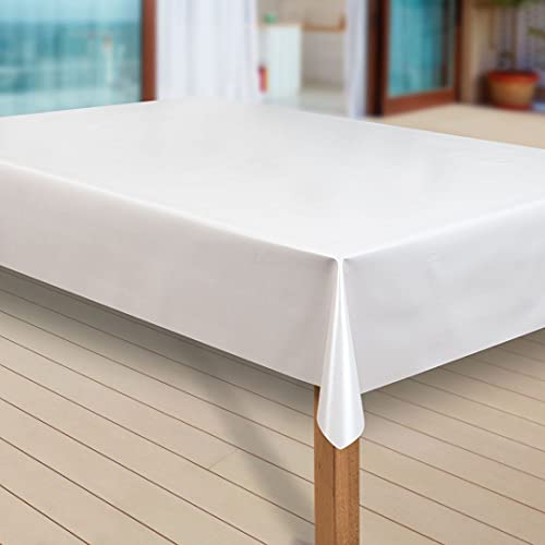 laro Wachstuch-Tischdecke Abwaschbar Garten-Tischdecke Wachstischdecke PVC Plastik-Tischdecken Eckig Meterware Wasserabweisend Abwischbar, Muster:Uni weiß, Größe:110x140 cm laro Wachstuch-Tischdecke Abwaschbar Garten-Tischdecke Wachstischdecke PVC Plastik-Tischdecken Eckig Meterware Wasserabweisend Abwischbar, Muster:Uni weiß, Größe:110x140 cm von laro