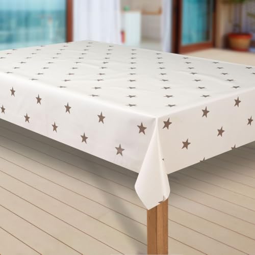 laro Wachstuch-Tischdecke Sterne Weihnachten Weihnachts-Motive PVC Wachstischdecke Eckig Meterware Wasserabweisend Abwischbar GAL, Muster:Sterne Creme-Gold, Größe:100x140 cm laro Wachstuch-Tischdecke Sterne Weihnachten Weihnachts-Motive PVC Wachstischdecke Eckig Meterware Wasserabweisend Abwischbar GAL, Muster:Sterne Creme-Gold, Größe:100x140 cm von laro