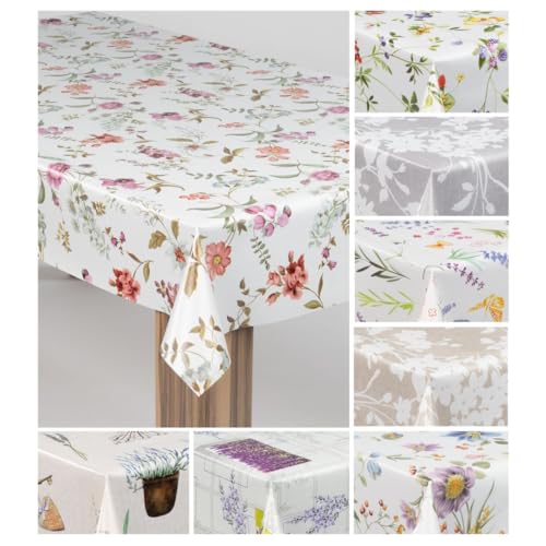 laro Wachstuch-Tischdecke Wachstischdecke Gartentischdecke, Muster:Blumen Ranken Bunt, Größe:100x140 laro Wachstuch-Tischdecke Wachstischdecke Gartentischdecke, Muster:Blumen Ranken Bunt, Größe:100x140 von laro