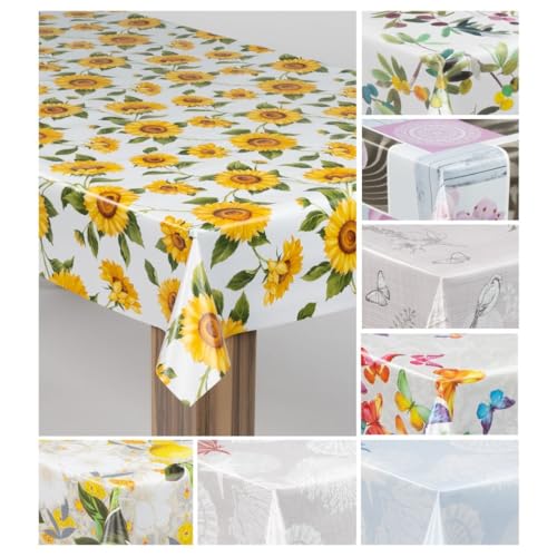 laro Wachstuch-Tischdecke Wachstischdecke Gartentischdecke, Muster:Sonnenblumen Sonnenfreude Gelb Weiß, Größe:140x2000 laro Wachstuch-Tischdecke Wachstischdecke Gartentischdecke, Muster:Sonnenblumen Sonnenfreude Gelb Weiß, Größe:140x2000 von laro