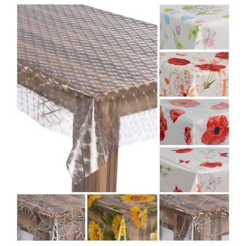 laro Wachstuch-Tischdecke Wachstischdecke Gartentischdecke, Muster:Transparent Prisma, Größe:130x220 laro Wachstuch-Tischdecke Wachstischdecke Gartentischdecke, Muster:Transparent Prisma, Größe:130x220 von laro