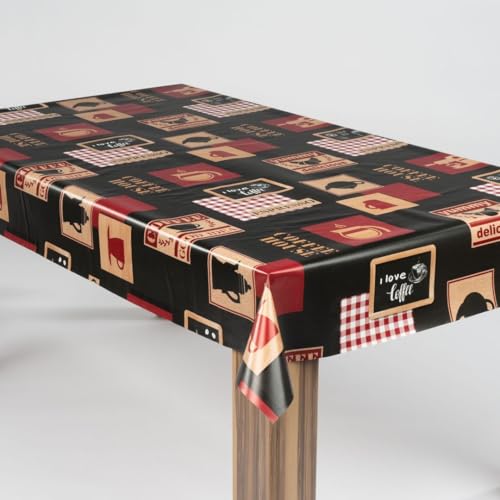 laro Wachstuch-Tischdecke Wachstischdecke Gartentischdecke Kaffee Barista Schwarz Rot, Muster:Kaffee Barista Schwarz Rot, Größe:100x280 laro Wachstuch-Tischdecke Wachstischdecke Gartentischdecke Kaffee Barista Schwarz Rot, Muster:Kaffee Barista Schwarz Rot, Größe:100x280 von laro