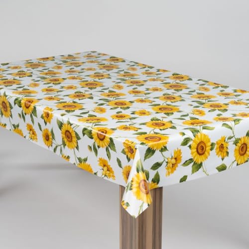 laro Wachstuch-Tischdecke Wachstischdecke Gartentischdecke Sonnenblumen Sonnenfreude Gelb Weiß, Muster:Sonnenblumen Sonnenfreude Gelb Weiß, Größe:130x220 laro Wachstuch-Tischdecke Wachstischdecke Gartentischdecke Sonnenblumen Sonnenfreude Gelb Weiß, Muster:Sonnenblumen Sonnenfreude Gelb Weiß, Größe:130x220 von laro