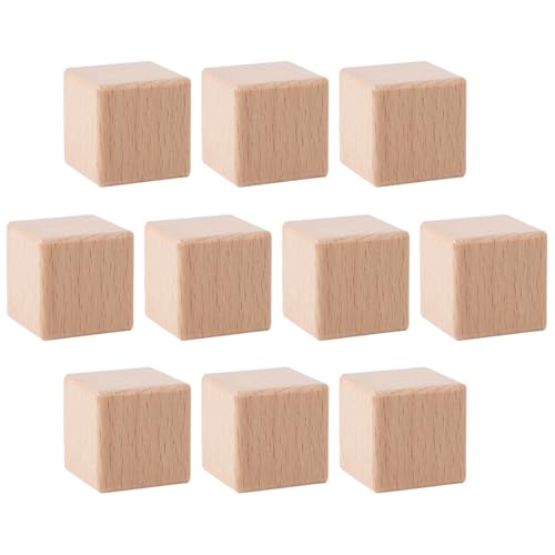 10 Stück abgerundete Ecken, unlackierte Holzwürfel, natürlich, unlackiert, Massivholz, quadratische Blöcke für DIY-Projekte, Heimdekoration, Alphabet-Blöcke, Puzzle, 3 x 3 cm 10 Stück abgerundete Ecken, unlackierte Holzwürfel, natürlich, unlackiert, Massivholz, quadratische Blöcke für DIY-Projekte, Heimdekoration, Alphabet-Blöcke, Puzzle, 3 x 3 cm von lasenersm
