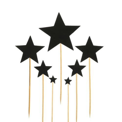 3 Sets (insgesamt 21 Stück) Stern Cupcake Topper Glitzer Stern Cake Toppers Twinkle Star Cupcake Toppers Obst Picks Fünfzackiger Stern Kuchen Topper für Hochzeit Geburtstag Weihnachten Dekoration von lasenersm