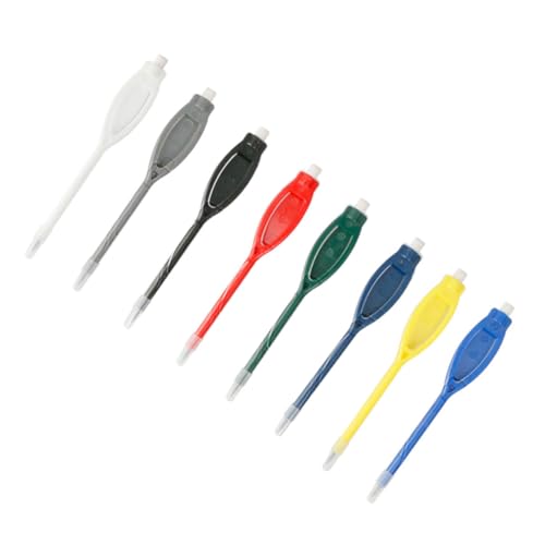 32 Stück Golfbleistifte, Mini-Golfbleistifte, Kunststoff, oval, zum Anklippen, Golf-Marker, Sport-Bleistift, Punktestift, Kunststoff-Marker mit Abdeckung und Radiergummi, mehrfarbig von lasenersm