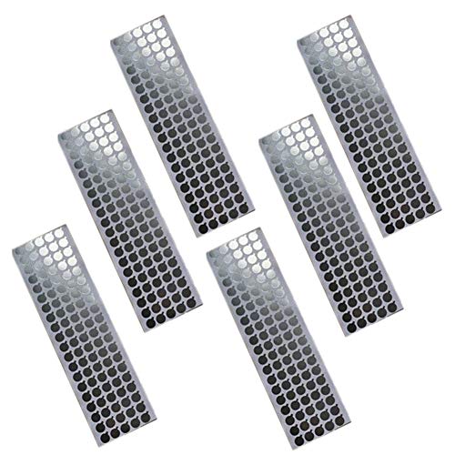 6 Bögen (600 Stück) 11 mm Durchmesser Aluminiumfolien-Aufkleber Dichtung Reinaluminiumfolie Abdichtung Aufkleber Flaschen Stopper Abdichtung Aufkleber für Zahnpasta Kosmetik Weiche Tube von lasenersm