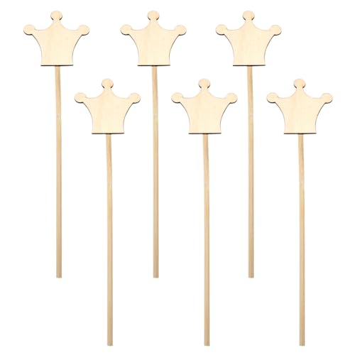 6 Stück Holz Krone Feenstäbe Unvollendete Holz Fee Zauberstab Stick Blank Holz Handwerk Zauberstäbe DIY Feenstäbe für DIY Handgemachte Weihnachten Halloween Party Cosplay 6 Stück Holz Krone Feenstäbe Unvollendete Holz Fee Zauberstab Stick Blank Holz Handwerk Zauberstäbe DIY Feenstäbe für DIY Handgemachte Weihnachten Halloween Party Cosplay von lasenersm