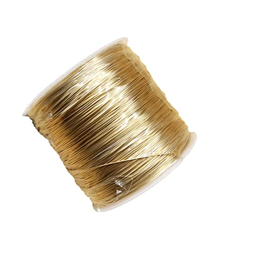 Lasenersm KC-Gold Kupferdraht zur Schmuckherstellung, 0,3 mm x 100 m, anlaufgeschützt, DIY Handwerk von lasenersm