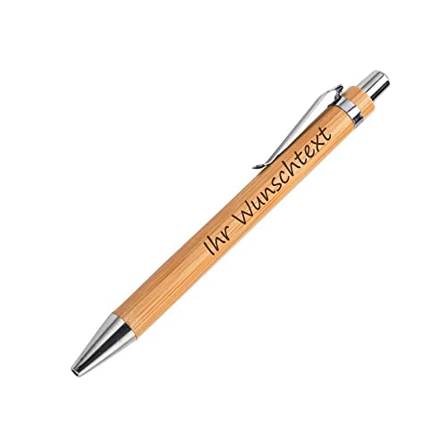 laser-diele Holzkugelschreiber als Geschenk - Kugelschreiber mit Namen - Personalisierter Kugelschreiber mit Gravur - Stift mit Gravur von laser-diele