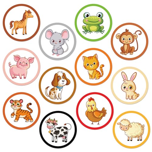 24pcs Töpfchentraining Aufkleber, 12 Stile Toilettenziel Töpfchenaufkleber Wechselnde Farbe Schwein, Hund, Katze, Wiederverwendbare Töpfchensitz Aufkleber, Tiere für Jungen, Mädchen, Kinder 24pcs Töpfchentraining Aufkleber, 12 Stile Toilettenziel Töpfchenaufkleber Wechselnde Farbe Schwein, Hund, Katze, Wiederverwendbare Töpfchensitz Aufkleber, Tiere für Jungen, Mädchen, Kinder von lasuroa