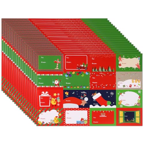 320 Stück Weihnachtsgeschenkanhänger, 4 x 6 cm 16 Designs Selbstklebende Aufkleber für Weihnachtsgeschenke Weihnachtsnamensetiketten Weihnachtsdekoanhänger aus Geschenkpapier 320 Stück Weihnachtsgeschenkanhänger, 4 x 6 cm 16 Designs Selbstklebende Aufkleber für Weihnachtsgeschenke Weihnachtsnamensetiketten Weihnachtsdekoanhänger aus Geschenkpapier von lasuroa