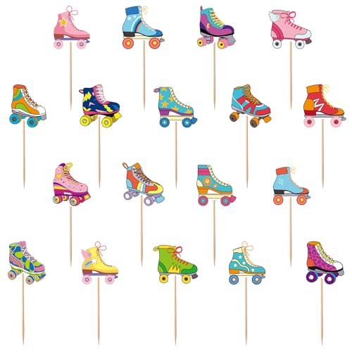 36stk Rollschuh-Kuchenaufsatz, Mehrfarbige Rollschuh-Party-Dekorationen 80er-90er-Jahre-Skating-Geburtstagsparty-Zubehör für Die Dekoration Von Geburtstagskuchen Zu Hause 36stk Rollschuh-Kuchenaufsatz, Mehrfarbige Rollschuh-Party-Dekorationen 80er-90er-Jahre-Skating-Geburtstagsparty-Zubehör für Die Dekoration Von Geburtstagskuchen Zu Hause von lasuroa