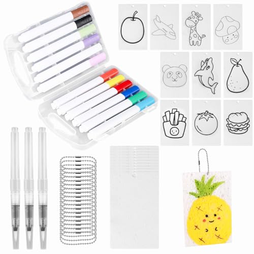 Magische Puffy Paint, 3D Zeichenset Schwamm Leinwandblätter für DIY Kunsthandwerk Kinder Kreatives Lustiges Aktivitätszubehör für die Schulparty Magische Puffy Paint, 3D Zeichenset Schwamm Leinwandblätter für DIY Kunsthandwerk Kinder Kreatives Lustiges Aktivitätszubehör für die Schulparty von lasuroa