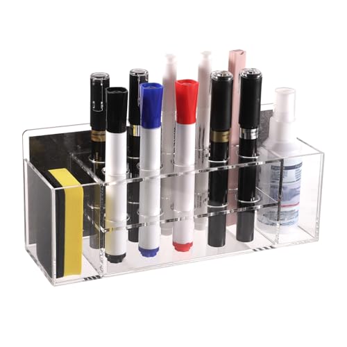 Magnetischer Markerhalter aus Acryl, 10 Fächer Trocken Abwischbarer Markerhalter Wandmontierter Markerhalter Magnetischer Markerständerhalter Organizer Marker und Radiergummi für Stifte Schule Magnetischer Markerhalter aus Acryl, 10 Fächer Trocken Abwischbarer Markerhalter Wandmontierter Markerhalter Magnetischer Markerständerhalter Organizer Marker und Radiergummi für Stifte Schule von lasuroa