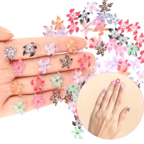 lasuroa 100 Stück Nagel Charms Blumen, Harz 3D-Hawaii-Blumen-Nagelkunst-Charms Süße Florale Fingernagel-Edelsteine für Scrapbooking Basteln Maniküre-Designs DIY lasuroa 100 Stück Nagel Charms Blumen, Harz 3D-Hawaii-Blumen-Nagelkunst-Charms Süße Florale Fingernagel-Edelsteine für Scrapbooking Basteln Maniküre-Designs DIY von lasuroa