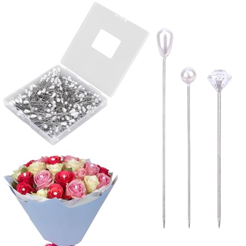 lasuroa 300 Stück Boutonniere Nadeln, DREI Stile Perlen und Diamant Anstecknadeln Blumennadeln zum Nähen für Hochzeitssträuße Basteln Schmuckherstellung Stoff Blumenarrangements Nähzubehör lasuroa 300 Stück Boutonniere Nadeln, DREI Stile Perlen und Diamant Anstecknadeln Blumennadeln zum Nähen für Hochzeitssträuße Basteln Schmuckherstellung Stoff Blumenarrangements Nähzubehör von lasuroa