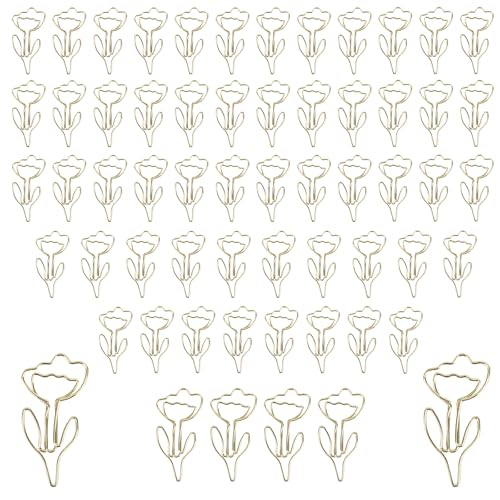 lasuroa 60stk Büroklammern Blumen, Metall-Büroklammern in Tulpenform Stilvolle Lesezeichen Niedliche Dekorative Accessoires für Haus Schule Büro Hochzeit Dekor lasuroa 60stk Büroklammern Blumen, Metall-Büroklammern in Tulpenform Stilvolle Lesezeichen Niedliche Dekorative Accessoires für Haus Schule Büro Hochzeit Dekor von lasuroa