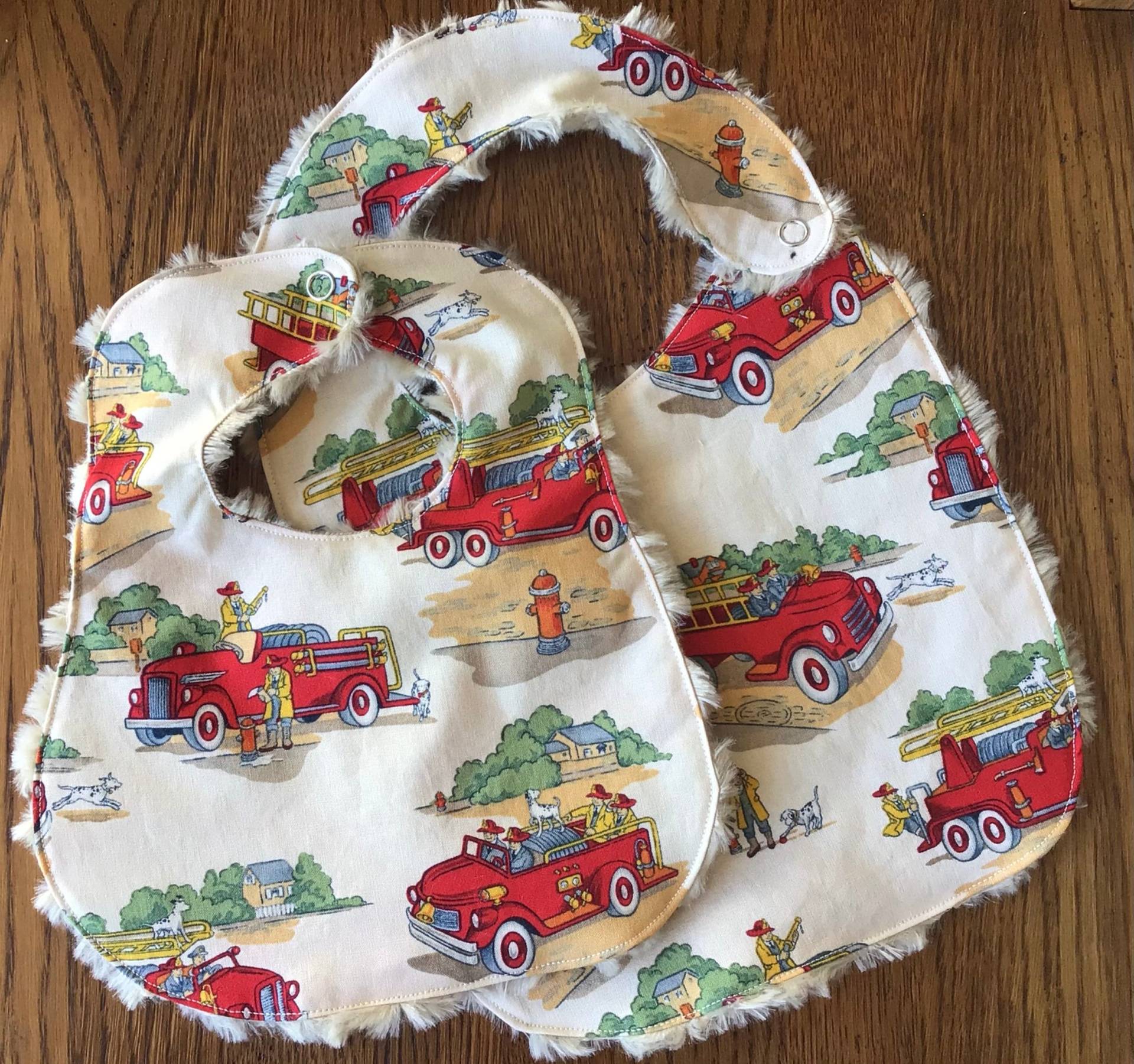 Retro Feuerwehrmann Minky Infant Only Oder Baby/Kleinkind-Schütze von laurelwhite